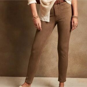 Banana Republic HIGH-RISE SOFT STRETCH VEGAN SUEDE SKINNY JEANS